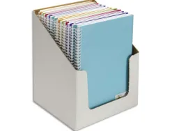 Carnets de notes 100 pages 120g canson 21 x 29,7 cm couverture pp assorties en boîte présentoir