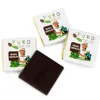 Carre chocolat noir puro 58% cacao puro fairtrade env. 4,5g carton 250 unites
