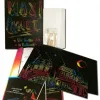 Carte gratter cleopatre 21x29.7cm coloris noir fond arc en ciel pochette 30f + 30 batonnets