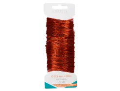 Carte de fil sodertex m tal cuivre 60m - diam 0,3 mm - 1 pc - 1 coloris
