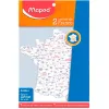 Carte géographique maped écolier hauteur 18cm