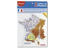 Carte géographique maped écolier hauteur 18cm