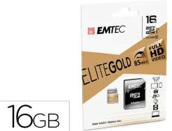 Carte memoire emtec micro sd hc 16gb classe 10 elite gold