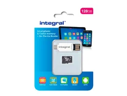 Carte micro intégral sdxc capacité 128gb lecteur carte otg vitesse transfert 90mb/s spéciale smartphones tablettes