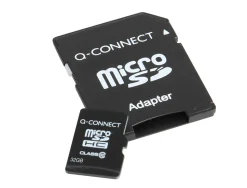 Carte micro q-connect sdhc adaptateur sd capacité 32gb classe 4 téléphones portables tablettes