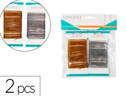 Cartes de fils sodertex or et argent 1mm x 10ml 2 pcs coloris assortis