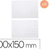 Cartes postales sodertex carton 250gm2 a customiser 100x150mm coloris blanc 10 pcs