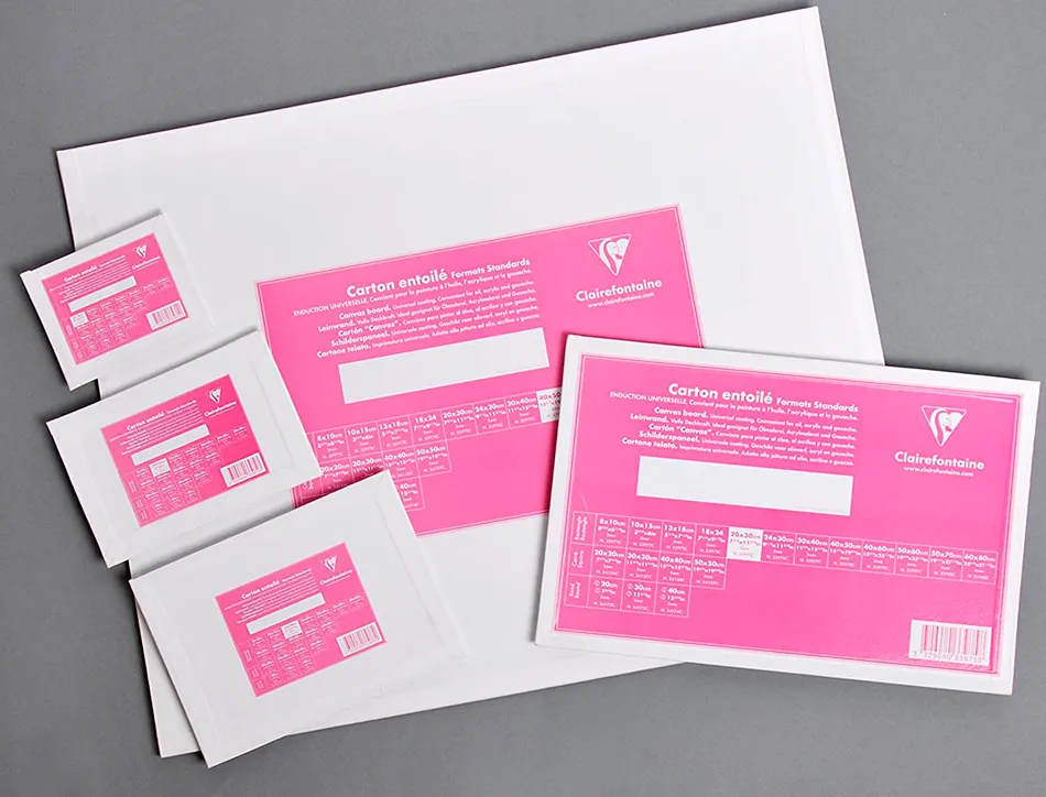 Carton peindre clairefontaine coton blanc 30x40cm 3mm