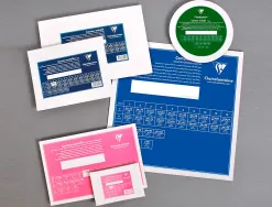 Carton peindre clairefontaine coton blanc 40x40cm 3mm