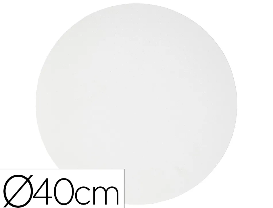 Carton peindre rond clairefontaine coton blanc 40cm