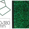 Carton à dessin canson papier marbré vert 90g dos koveril noir fermeture élastique 280x380mm