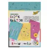 Carton a broder folia animaux 175x245mm differents modeles coloris assortis paquet 40 unites