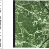 Carton a dessin exacompta 25x32.5 cm papier marbre vernis dos toile renforce fermeture a elastiques vert