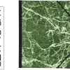 Carton a dessin exacompta 32x45 cm papier marbre vernis dos toile renforce fermeture a elastiques vert