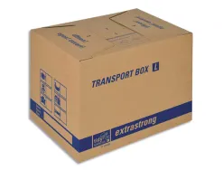 Carton de demenagement tidypac double cannelure format l dim l50 x h35 x p35,5 cm coloris brun