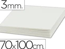 Carton entrecolle liderpapel 70x100cm epaisseur 3mm unicolore blanc
