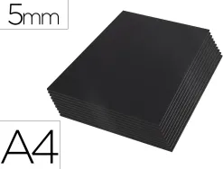 Carton entrecolle liderpapel a4 epaisseur 5mm unicolore noir