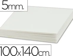 Carton entrecolle liderpapel 100x140cm epaisseur 5mm unicolore blanc