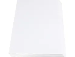 Carton entrecolle liderpapel adhesif 100x140cm epaisseur 5mm unicolore blanc
