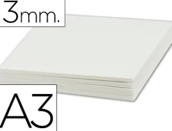 Carton entrecolle liderpapel a3 epaisseur 3mm unicolore blanc