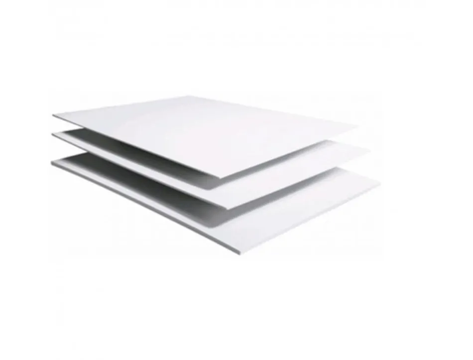 Carton mousse lot de 6 plaques50x65cm epaisseur 3mm coloris blanc clairefontaine