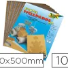 Carton ondulé folia 350x500mm coloris or et argent paquet de 10 unités