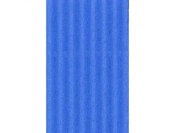 Carton ondule clairefontaine grosse cannelure 175g coloris bleu rouleau 0,70x2m