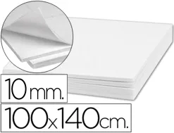 Carton plume liderpapel double-face 100x140cm epaisseur 10mm coloris blanc
