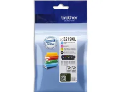 Cartouche brother jet d'encre lc3219xl pack 4 coloris noir jaune cyan et magenta 3000p