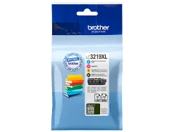 Cartouche brother jet d'encre lc3219xl pack 4 coloris noir jaune cyan et magenta 3000p