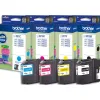Cartouche brother jet d'encre lc221valbp pack 4 couleurs noir/jaune/magenta/cyan