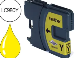 Cartouche brother jet d'encre lc980y couleur jaune 260p