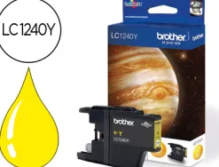 Cartouche brother jet d'encre lc1240y couleur jaune 600p