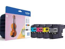 Cartouche brother jet d'encre lc127xlvalbp pack 4 encres noir/cyan/magenta/jaune