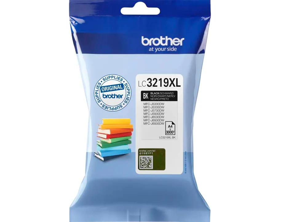 Cartouche brother jet d'encre lc3219 couleur noir haute capacité 3000p