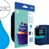 Cartouche brother jet d'encre lc123c couleur cyan 600p