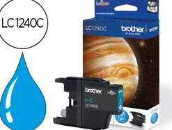 Cartouche brother jet d'encre lc1240c couleur cyan 600p