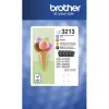 Cartouche brother jet d'encre lc3213 couleurs jaune magenta cyan noir 400p