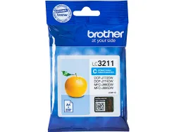 Cartouche brother jet d'encre lc3211c couleur cyan 200p