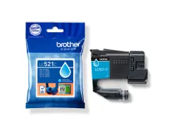 Cartouche brother jet d'encre lc521c couleur cyan 500p