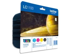 Cartouche brother jet d'encre lc1100valbp pack 4 encres