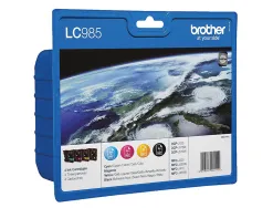 Cartouche brother jet d'encre lc985valbp pack 4 encres