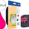 Cartouche brother jet d'encre lc125xlm couleur magenta haute capacité 1200p