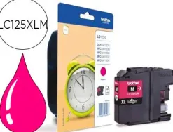 Cartouche brother jet d'encre lc125xlm couleur magenta haute capacité 1200p