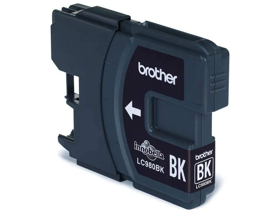 Cartouche brother jet d'encre lc980bk couleur noir 300p
