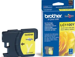 Cartouche brother jet d'encre lc1100y couleur jaune 325p
