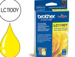 Cartouche brother jet d'encre lc1100y couleur jaune 325p