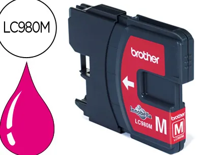 Cartouche brother jet d'encre lc980m couleur magenta 260p