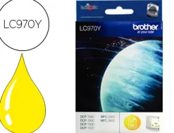 Cartouche brother jet d'encre lc970y couleur jaune 300p