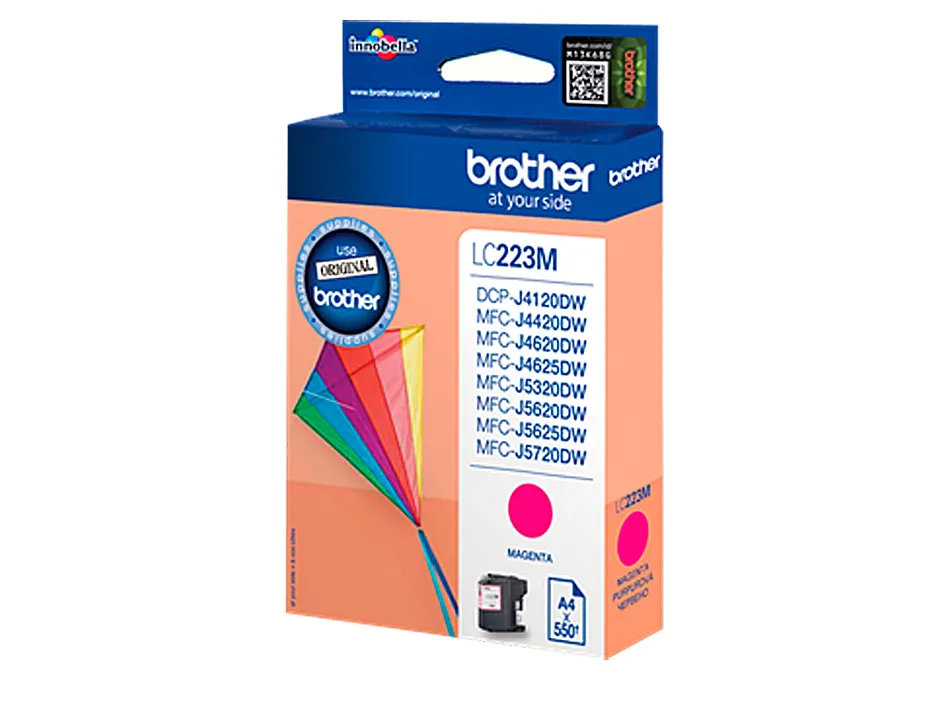 Cartouche brother jet d'encre originale lc223m couleur magenta